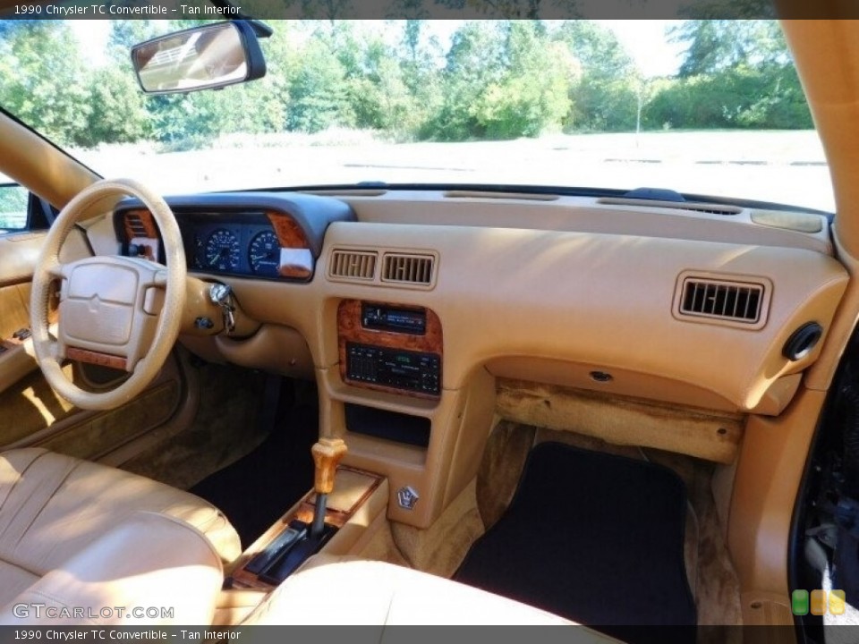 Tan Interior Dashboard for the 1990 Chrysler TC Convertible #143033695