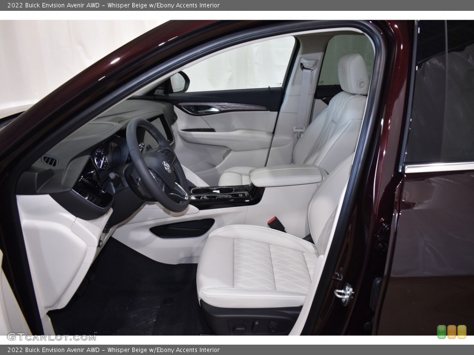 Whisper Beige w/Ebony Accents Interior Photo for the 2022 Buick Envision Avenir AWD #143037045