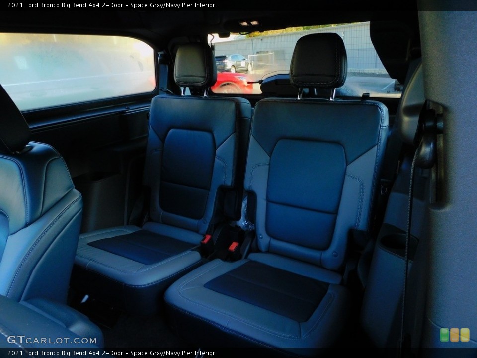 Space Gray/Navy Pier Interior Rear Seat for the 2021 Ford Bronco Big Bend 4x4 2-Door #143037231