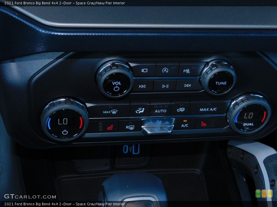 Space Gray/Navy Pier Interior Controls for the 2021 Ford Bronco Big Bend 4x4 2-Door #143037354