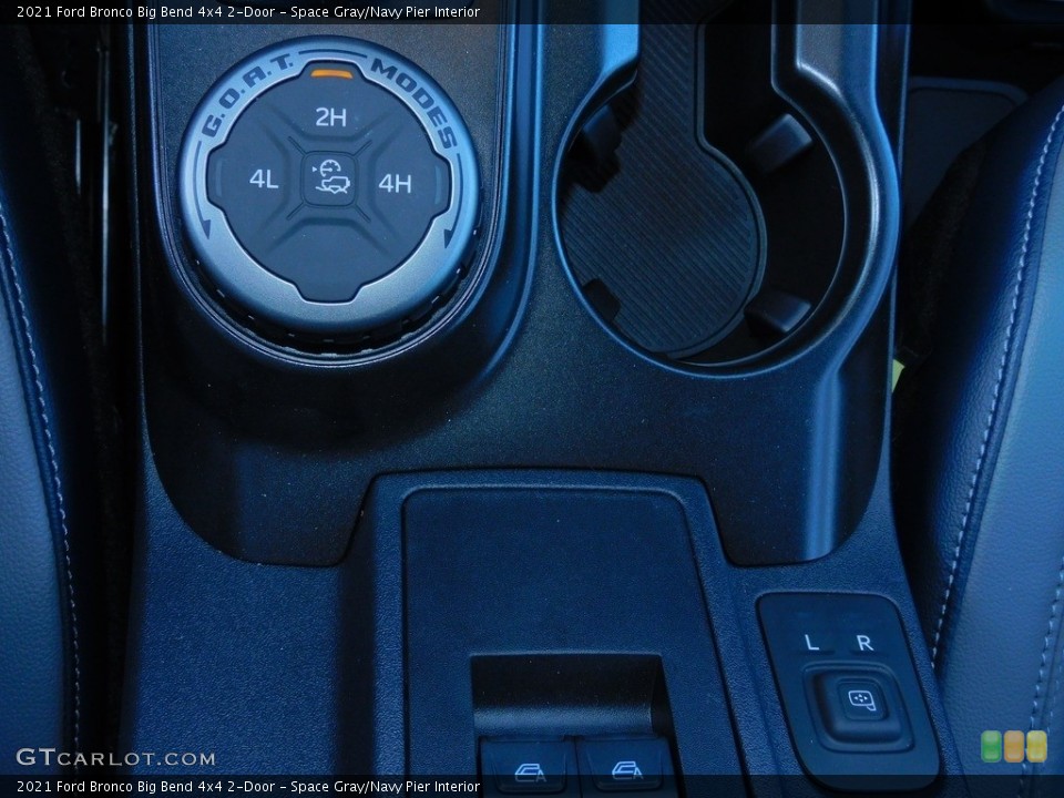 Space Gray/Navy Pier Interior Controls for the 2021 Ford Bronco Big Bend 4x4 2-Door #143037378