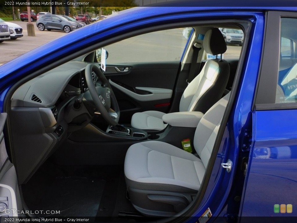 Gray Interior Photo for the 2022 Hyundai Ioniq Hybrid Blue #143039229