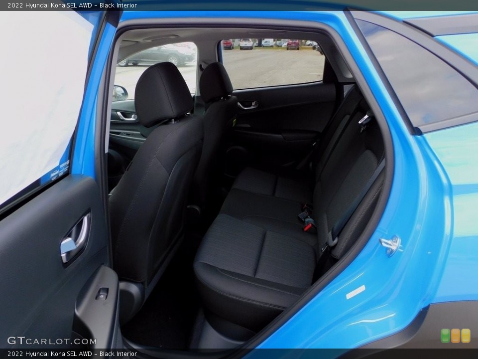 Black Interior Rear Seat for the 2022 Hyundai Kona SEL AWD #143040198