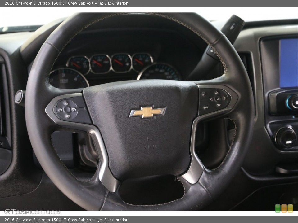 Jet Black Interior Steering Wheel for the 2016 Chevrolet Silverado 1500 LT Crew Cab 4x4 #143044809
