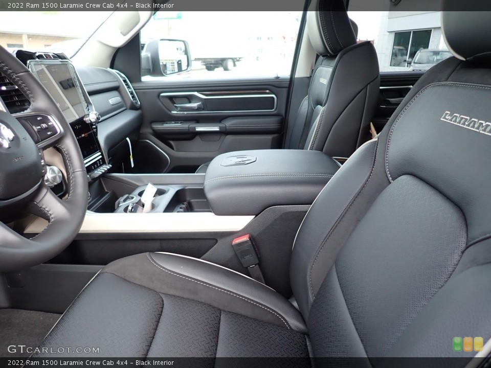 Black Interior Front Seat for the 2022 Ram 1500 Laramie Crew Cab 4x4 #143048219