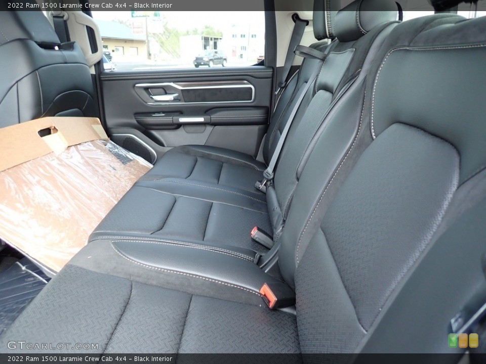 Black Interior Rear Seat for the 2022 Ram 1500 Laramie Crew Cab 4x4 #143048243
