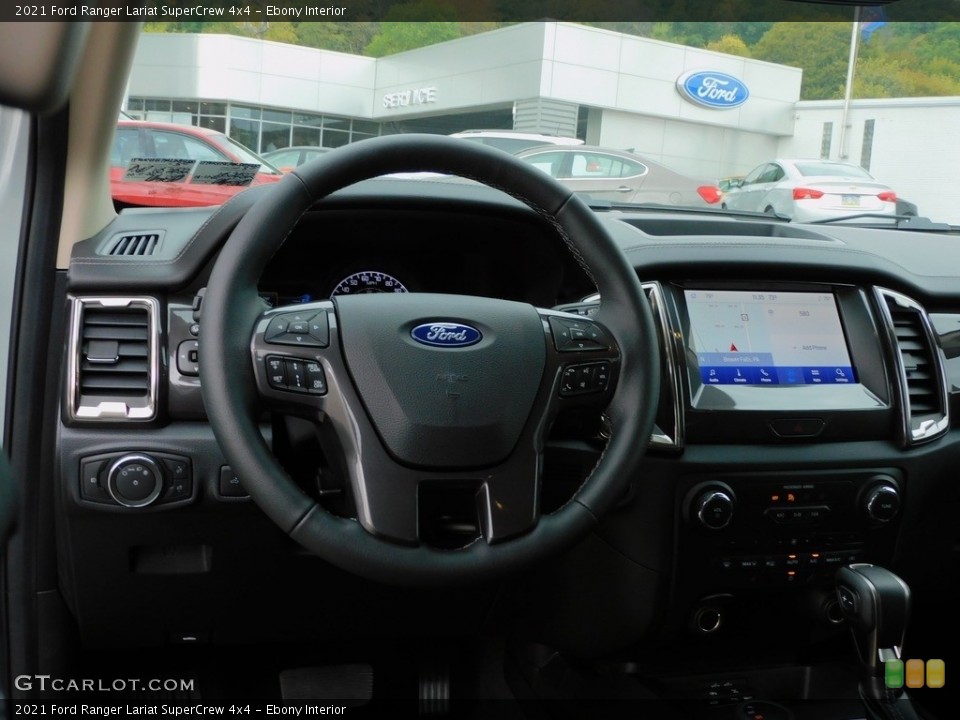 Ebony Interior Steering Wheel for the 2021 Ford Ranger Lariat SuperCrew 4x4 #143048693