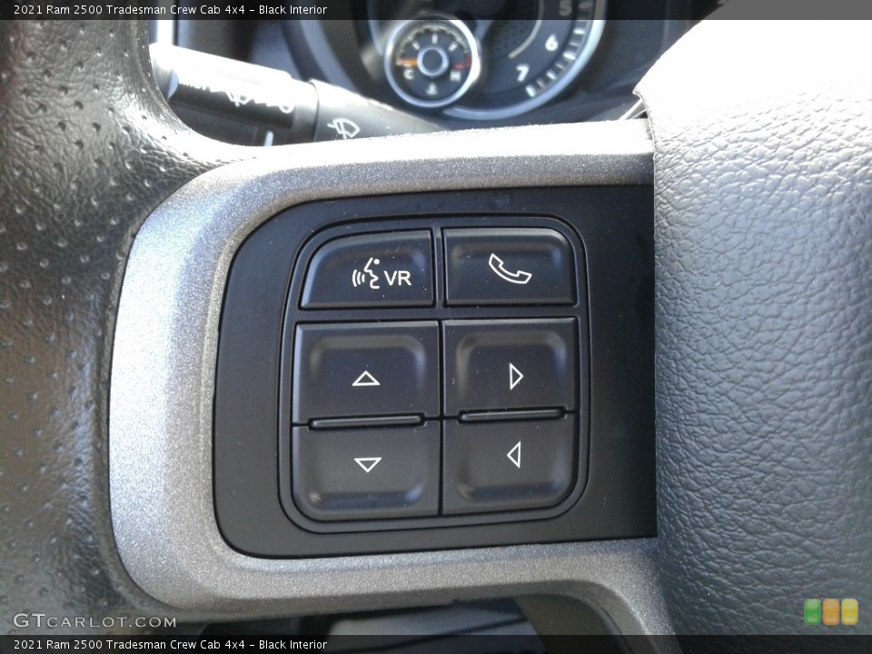 Black Interior Steering Wheel for the 2021 Ram 2500 Tradesman Crew Cab 4x4 #143049131