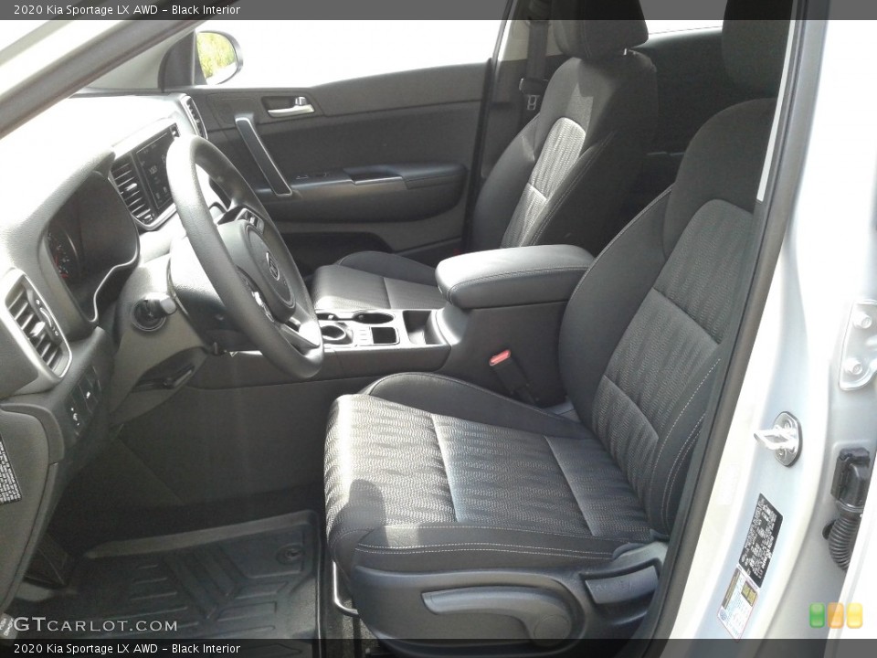 Black Interior Front Seat for the 2020 Kia Sportage LX AWD #143049665