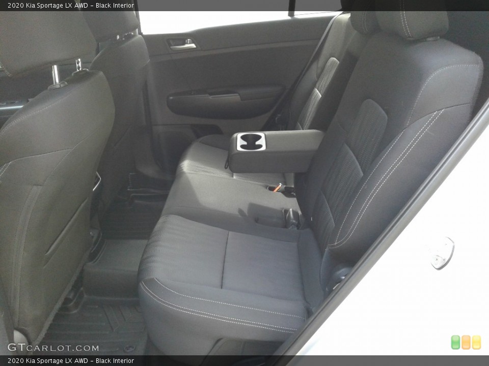 Black Interior Rear Seat for the 2020 Kia Sportage LX AWD #143049707
