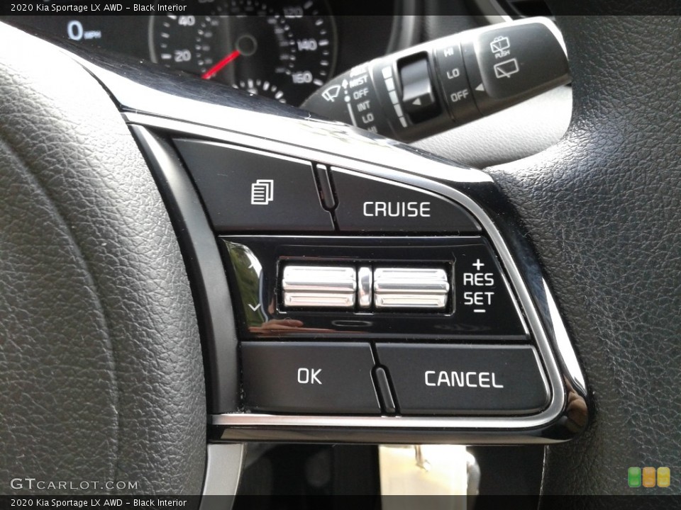Black Interior Steering Wheel for the 2020 Kia Sportage LX AWD #143049845