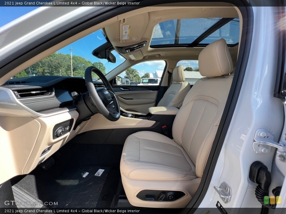 Global Black/Wicker Beige Interior Photo for the 2021 Jeep Grand Cherokee L Limited 4x4 #143051039