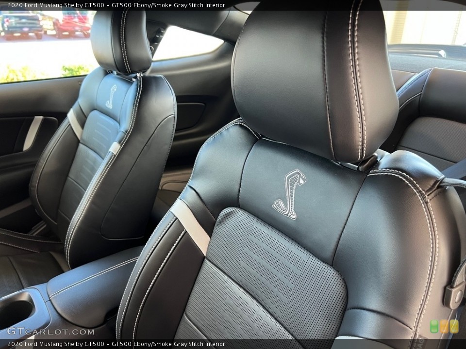 GT500 Ebony/Smoke Gray Stitch 2020 Ford Mustang Interiors