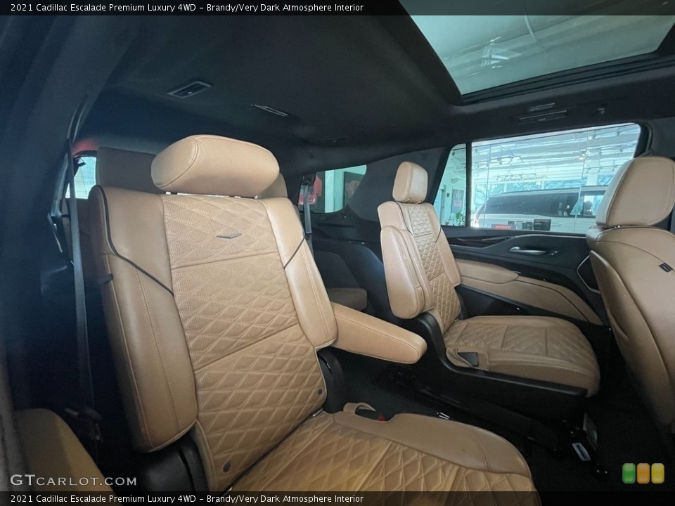 Brandy/Very Dark Atmosphere Interior Rear Seat for the 2021 Cadillac Escalade Premium Luxury 4WD #143051846