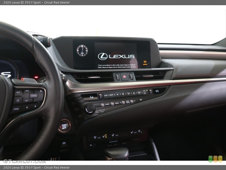 Circuit Red Interior Controls for the 2020 Lexus ES 350 F Sport #143052395