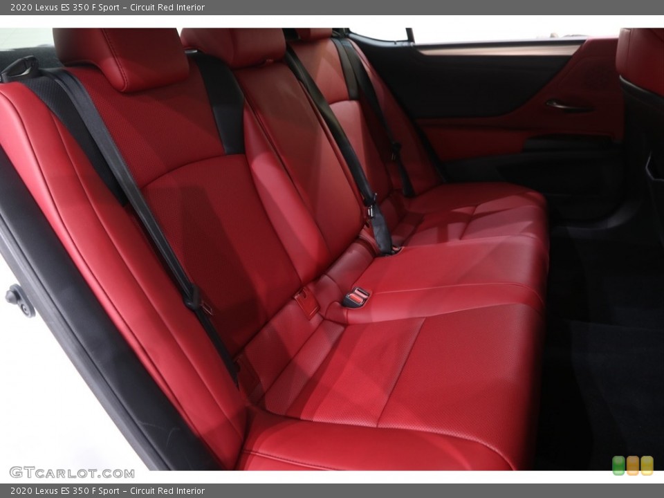 Circuit Red Interior Rear Seat for the 2020 Lexus ES 350 F Sport #143052467