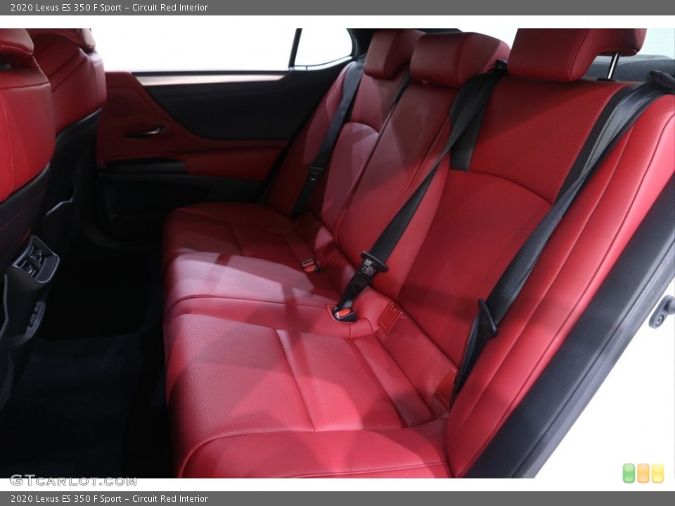 Circuit Red Interior Rear Seat for the 2020 Lexus ES 350 F Sport #143052479