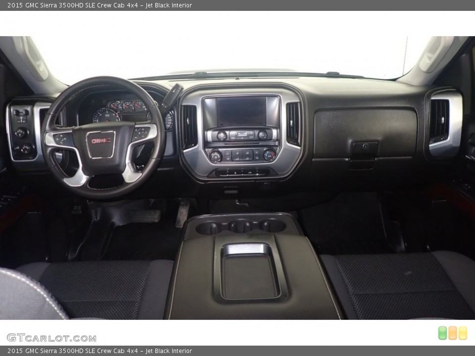 Jet Black Interior Dashboard for the 2015 GMC Sierra 3500HD SLE Crew Cab 4x4 #143052509