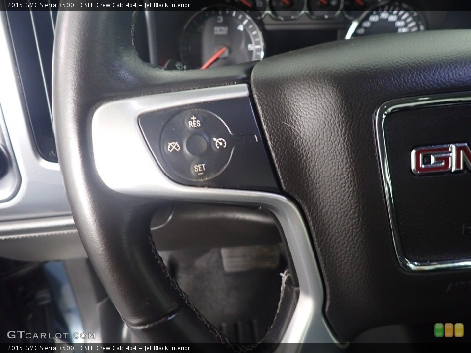 Jet Black Interior Steering Wheel for the 2015 GMC Sierra 3500HD SLE Crew Cab 4x4 #143052560