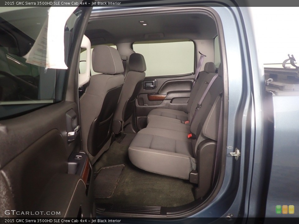 Jet Black Interior Rear Seat for the 2015 GMC Sierra 3500HD SLE Crew Cab 4x4 #143052602