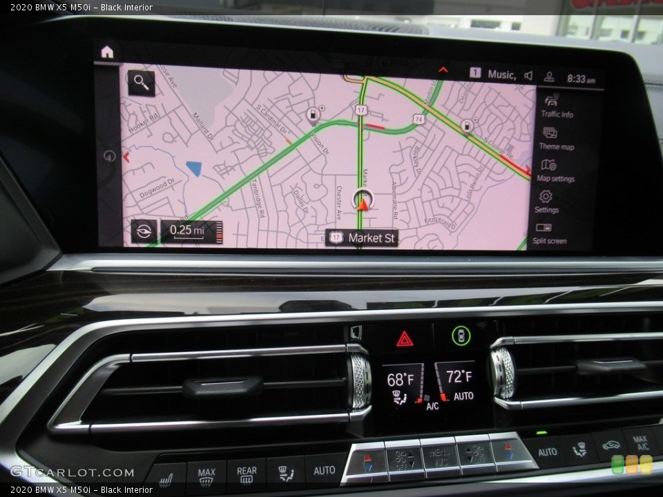 Black Interior Navigation for the 2020 BMW X5 M50i #143053670