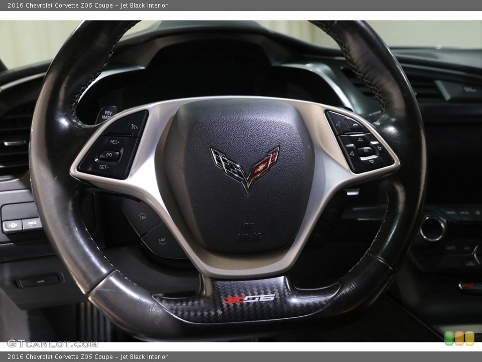 Jet Black Interior Steering Wheel for the 2016 Chevrolet Corvette Z06 Coupe #143054681