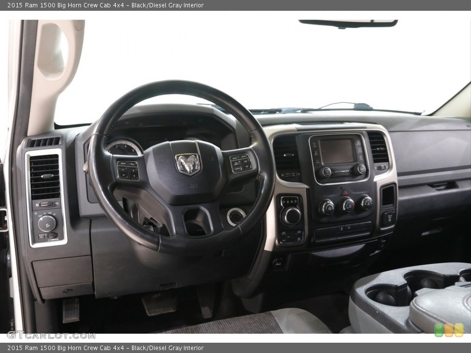 Black/Diesel Gray Interior Dashboard for the 2015 Ram 1500 Big Horn Crew Cab 4x4 #143060204