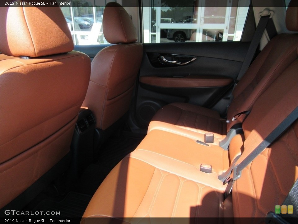 Tan Interior Rear Seat for the 2019 Nissan Rogue SL #143060426