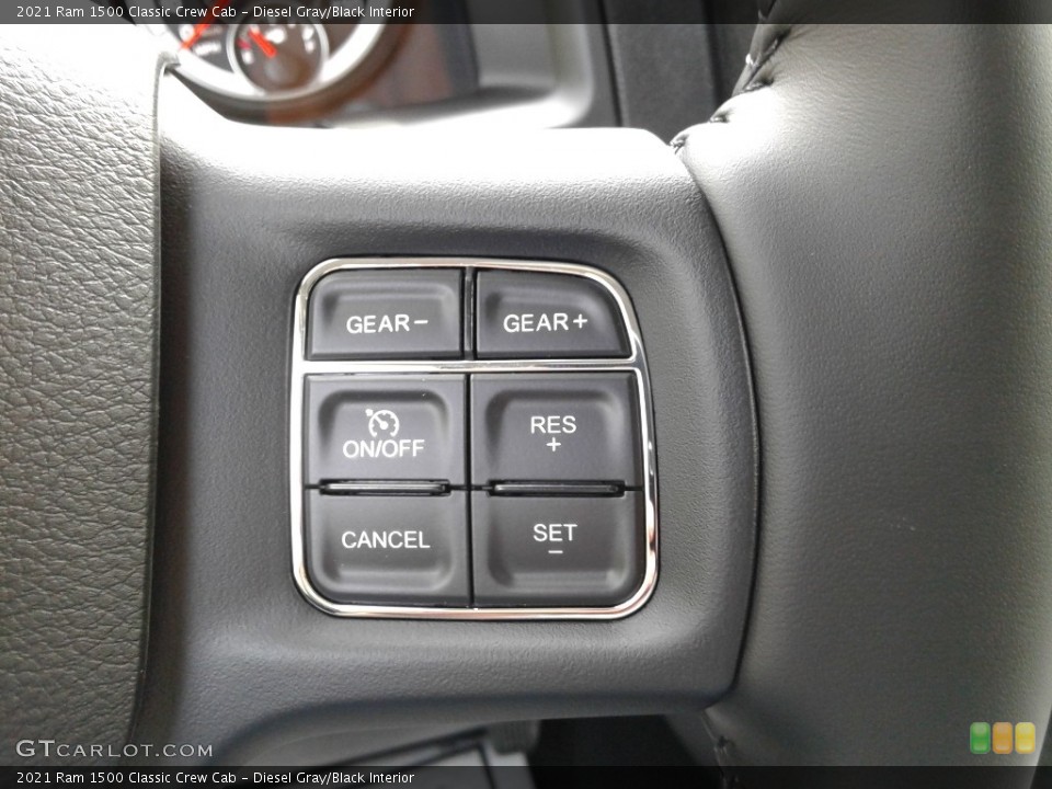 Diesel Gray/Black Interior Steering Wheel for the 2021 Ram 1500 Classic Crew Cab #143060546