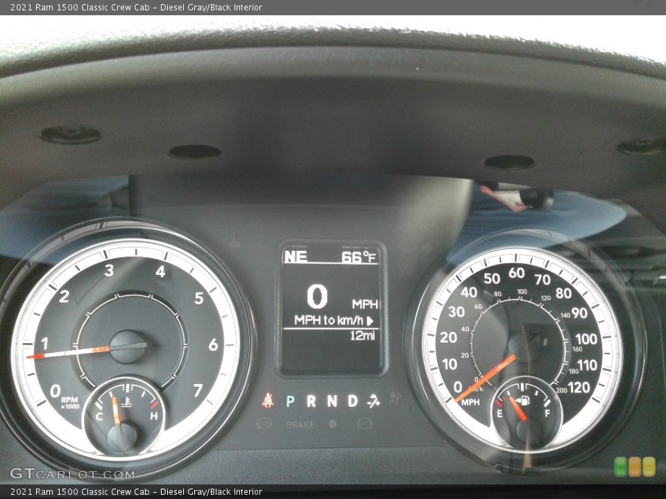 Diesel Gray/Black Interior Gauges for the 2021 Ram 1500 Classic Crew Cab #143060561