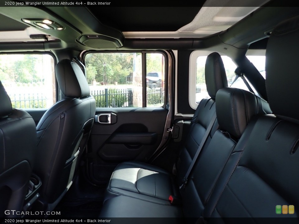 Black Interior Rear Seat for the 2020 Jeep Wrangler Unlimited Altitude 4x4 #143062598