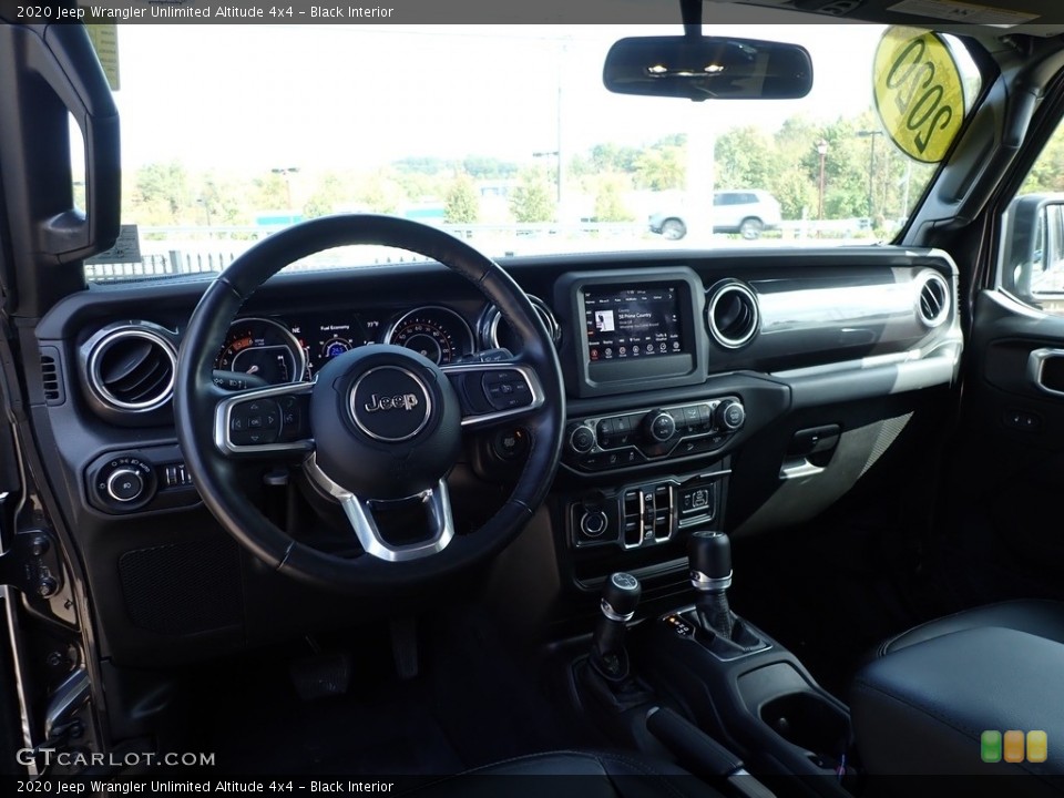 Black Interior Dashboard for the 2020 Jeep Wrangler Unlimited Altitude 4x4 #143062604