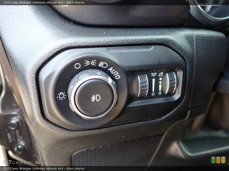 Black Interior Controls for the 2020 Jeep Wrangler Unlimited Altitude 4x4 #143062648