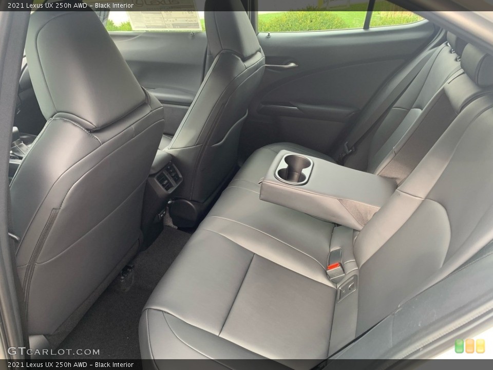 Black Interior Rear Seat for the 2021 Lexus UX 250h AWD #143063682