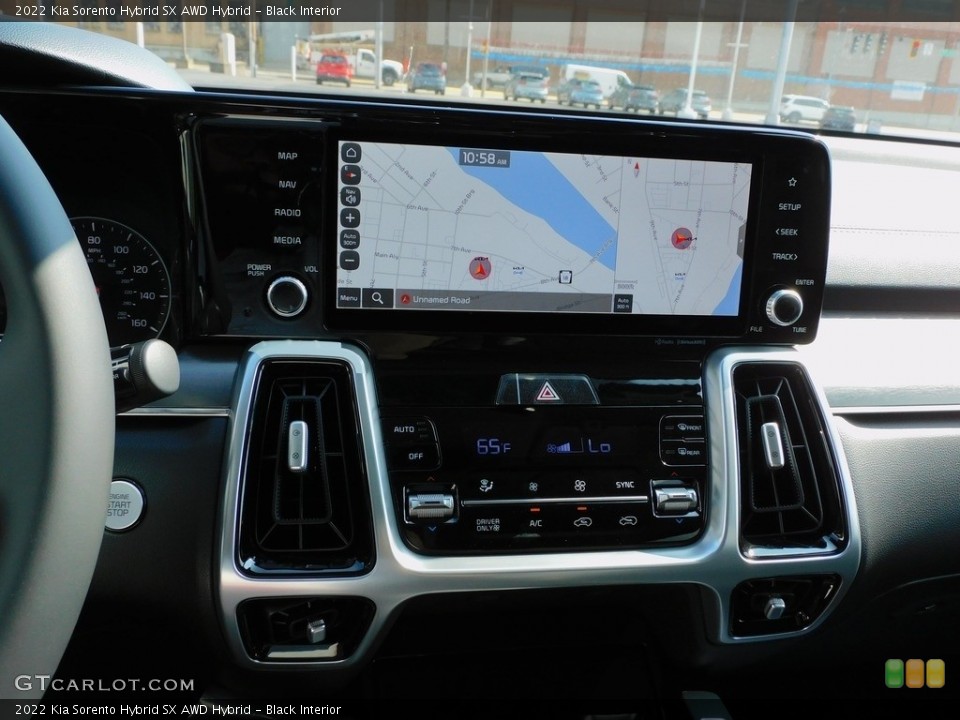 Black Interior Navigation for the 2022 Kia Sorento Hybrid SX AWD Hybrid #143063989
