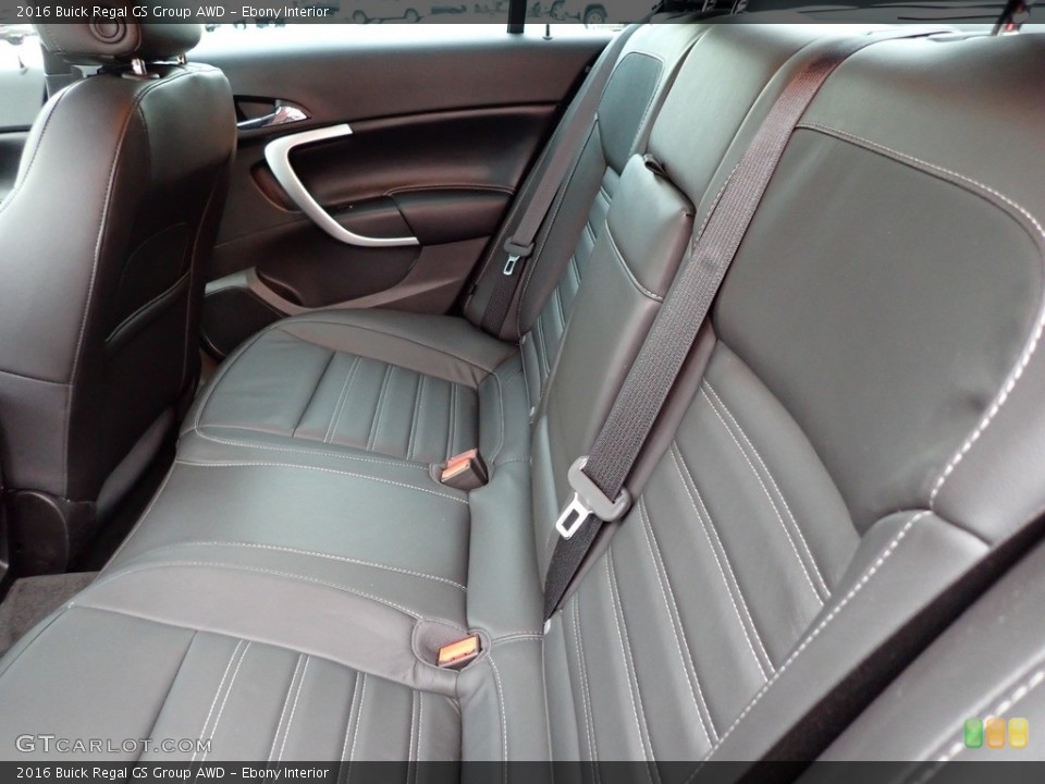 Ebony Interior Rear Seat for the 2016 Buick Regal GS Group AWD #143064754
