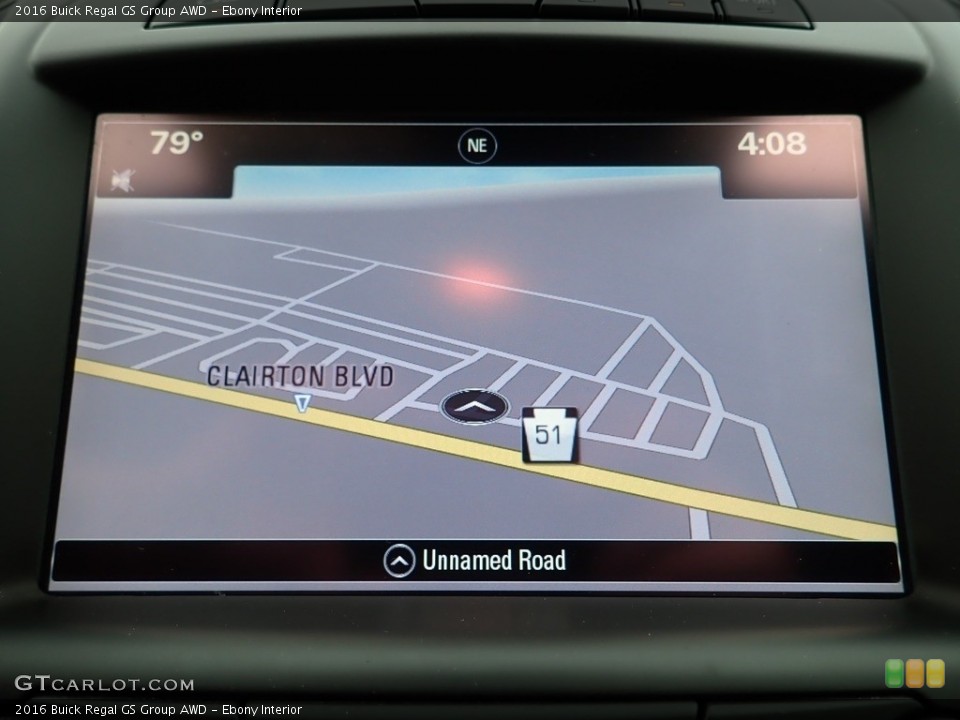 Ebony Interior Navigation for the 2016 Buick Regal GS Group AWD #143064880