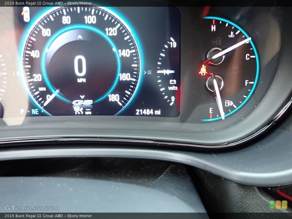 Ebony Interior Gauges for the 2016 Buick Regal GS Group AWD #143064952
