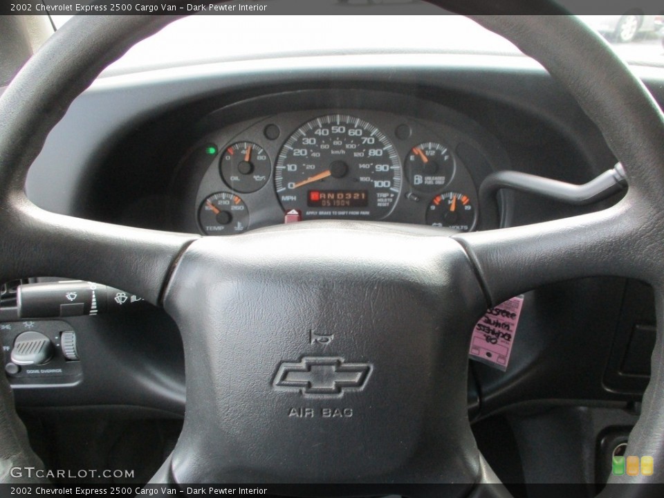 Dark Pewter Interior Steering Wheel for the 2002 Chevrolet Express 2500 Cargo Van #143065138
