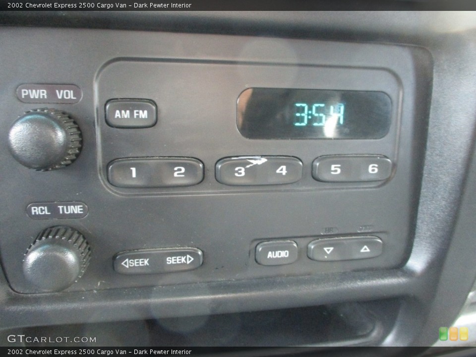 Dark Pewter Interior Controls for the 2002 Chevrolet Express 2500 Cargo Van #143065228