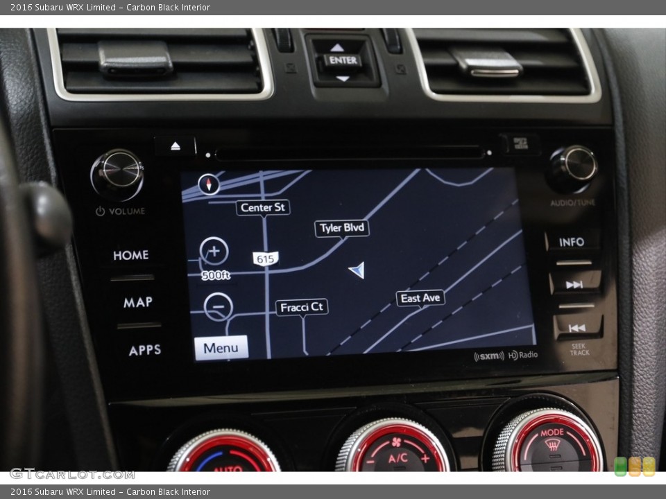 Carbon Black Interior Navigation for the 2016 Subaru WRX Limited #143066365