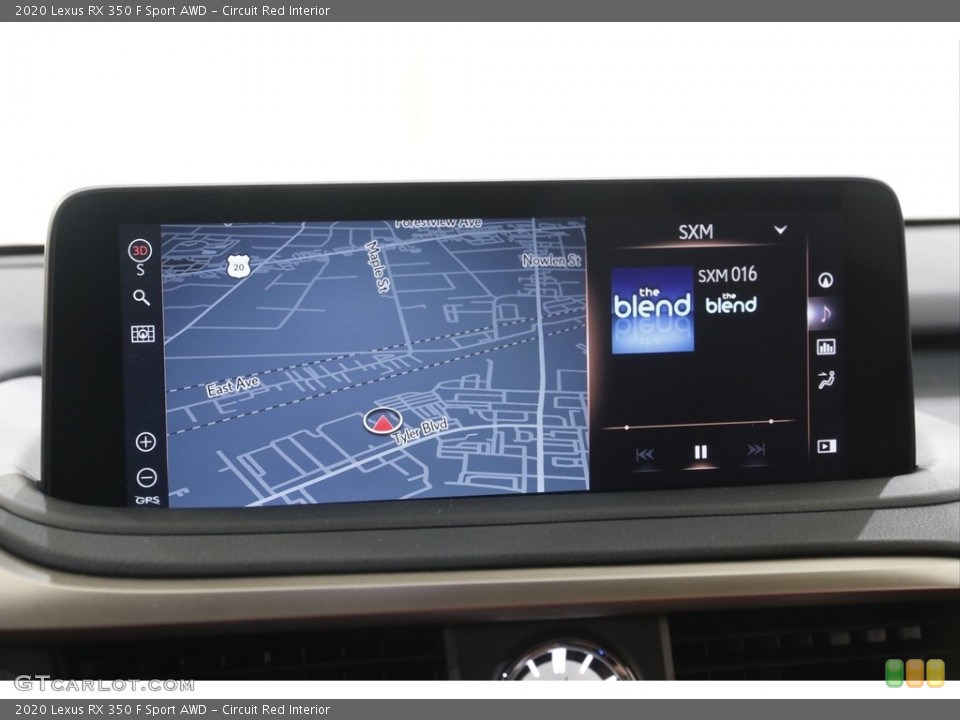 Circuit Red Interior Navigation for the 2020 Lexus RX 350 F Sport AWD #143066434