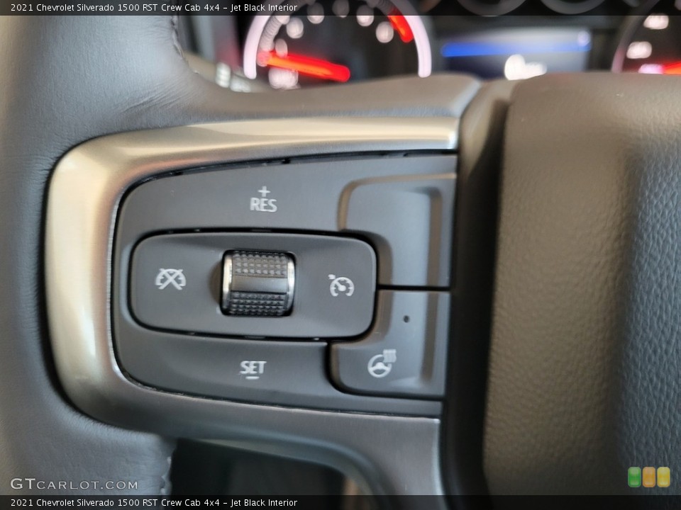 Jet Black Interior Steering Wheel for the 2021 Chevrolet Silverado 1500 RST Crew Cab 4x4 #143068898