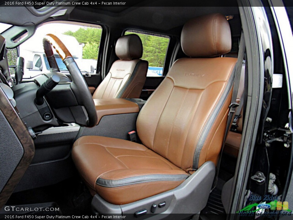 Pecan Interior Front Seat for the 2016 Ford F450 Super Duty Platinum Crew Cab 4x4 #143071103