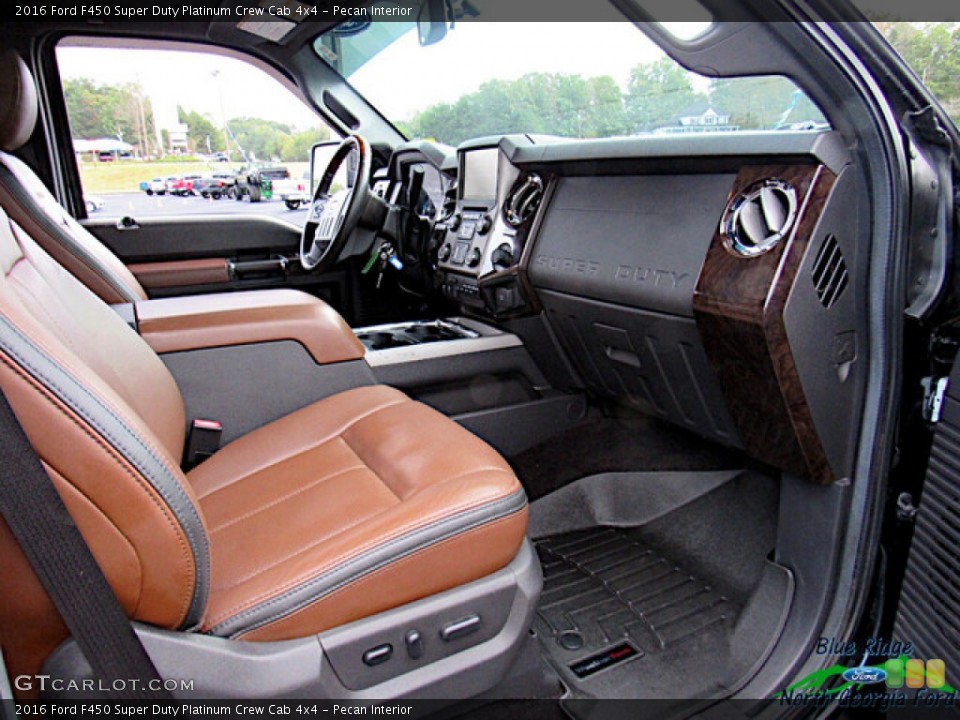 Pecan Interior Dashboard for the 2016 Ford F450 Super Duty Platinum Crew Cab 4x4 #143071118