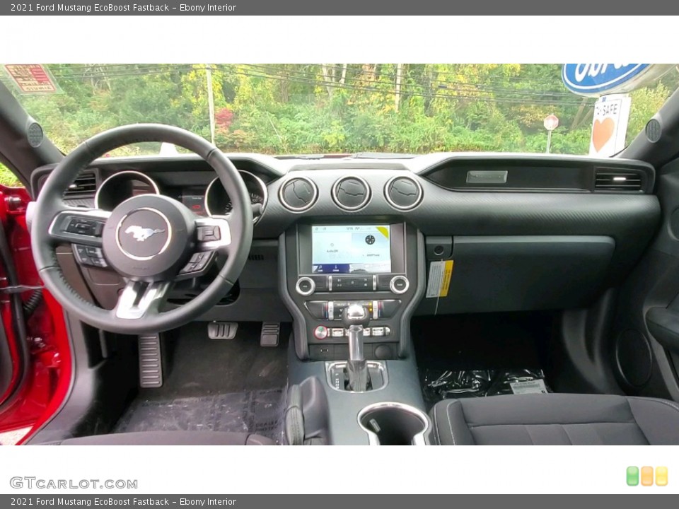 Ebony Interior Dashboard for the 2021 Ford Mustang EcoBoost Fastback #143071145