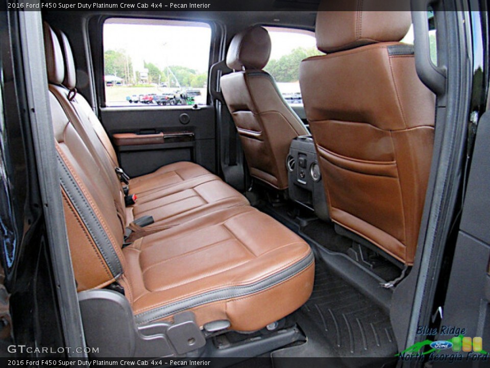 Pecan Interior Rear Seat for the 2016 Ford F450 Super Duty Platinum Crew Cab 4x4 #143071148