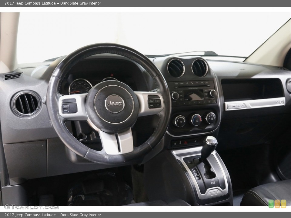 Dark Slate Gray Interior Dashboard for the 2017 Jeep Compass Latitude #143074628