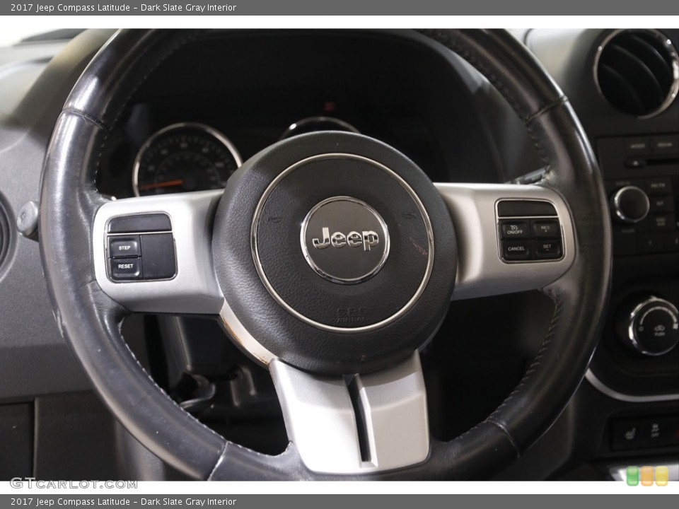 Dark Slate Gray Interior Steering Wheel for the 2017 Jeep Compass Latitude #143074649