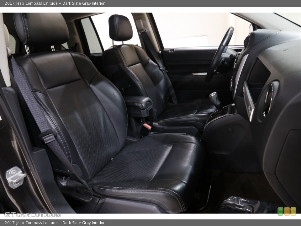 Dark Slate Gray Interior Front Seat for the 2017 Jeep Compass Latitude #143074742
